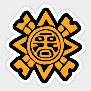 Aztec Warrior Azteca Culture Kukulkan Mask Sticker